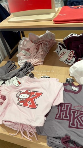 New Hello Kitty gym clothes at cotton on!! #hellokitty #hellokittychannel #gymwear #cottonon