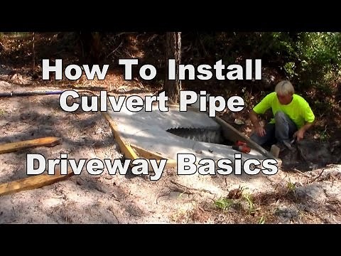 Culvert Work - Driveway Basics, Do It yourself project for Homeowners