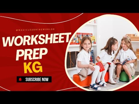 Worksheet for Prep & KG Class I Prep Class Worksheets | Learn with Fun I Kids Learning Video