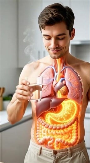 "How Warm Water Travels Through Your Digestive Tract | 3D Anatomical Animation"