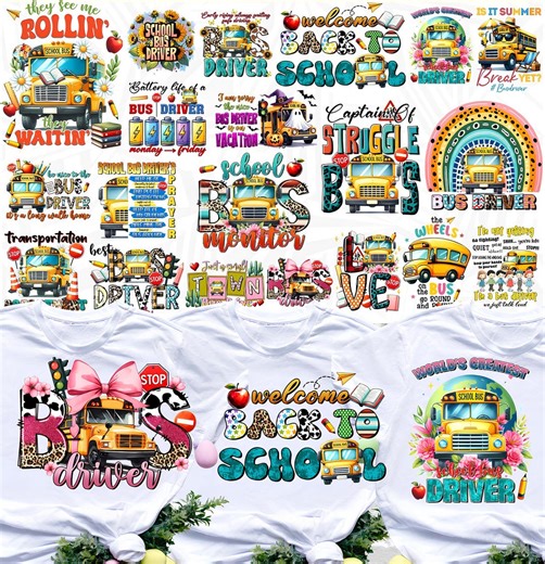 20 School Bus Driver PNG Bundle, Digital Download Best Bus Driver Ever Gift Shirt PNG Bus Driver Mug Pillow Bag PNG Bus Driver Appreciation - Etsy
