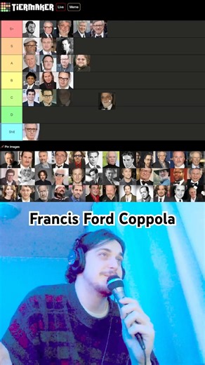 Francis Ford Coppola (S) - directors tierlist