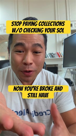 Why paying off collection doesn’t improve scores. Check your SOL first. ￼