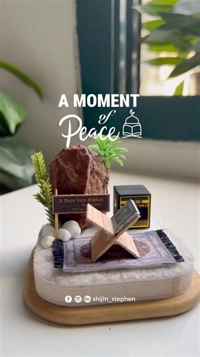 മക്കയിൽ നിന്നൊരു കല്ലിൽ നിന്ന്…Handmade memory…#diycraft #diy #creative #islam #makkah #handcraft