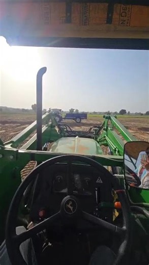 Jhondear with loder 🔥🔥#tractorlife #life #mahindra575di #farmtrac #jhondeer #jhondeeretactorvideo