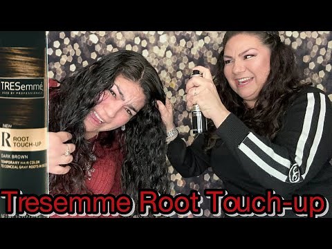 TRESemme Root Touch-Up Spray Dark Brown for Gray Coverage. Full Review & Multiple Usage ‪@tresemme‬