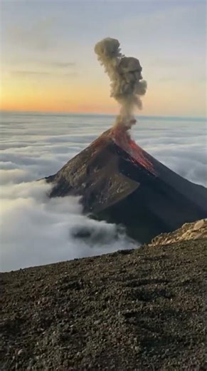 Watch this Volcano Erupt