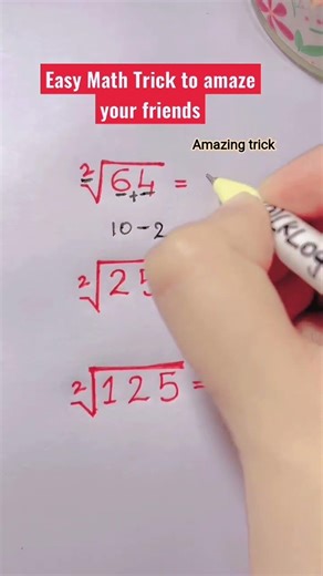 squar and vrg math amazing trick