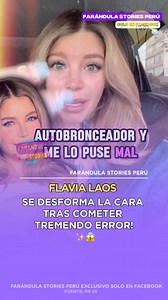 ✨😱 Flavia Laos SE DESFORMA LA CARA TRAS COMETER TREMENDO ERROR! 😱. #FlaviaLaos #Cara #rostro #farandula | Farandula Stories PERU