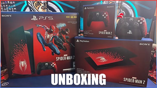 Marvel's Spider-Man 2 PlayStation 5 bundle unboxing