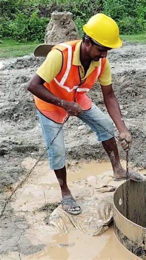 Pile Depth Check by Help of #automobile #excavator #civilserviceexam