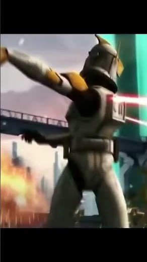 Commander Cody hitting droid with his hands