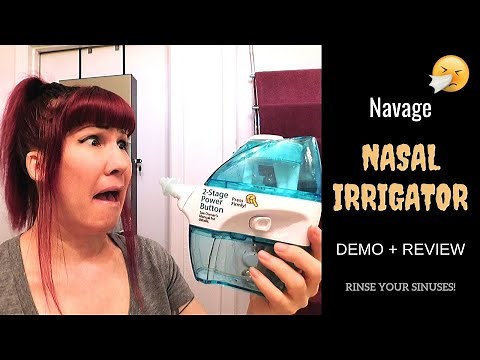 HOW TO USE NAVAGE SALINE NASAL IRRIGATOR l Demo & Review
