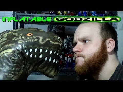 Toybiz Inflatable Godzilla (1998) - 4ft & 6ft Inflating And Review