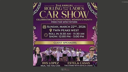 Women take the wheel at 'Rolling with the Ladies' car show
