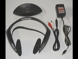SONY TMR-IF120 INFRARED STEREO TRANSMITTER & SONY MDR-IF120 CORDLESS STEREO HEADPHONE