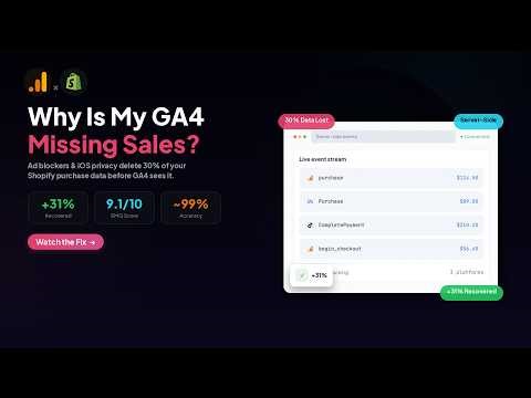 Why Is My GA4 Missing Shopify Conversions? (Fix in 5 Min)