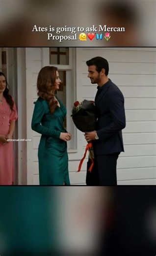 Ates is going to ask Mercan proposal 🫠❤️🦋🌷 #arafta #ateş #mercan #turkishseries #trending