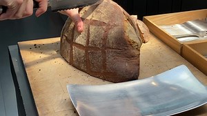 3.7K views · 102 reactions | Smooth & neat slicing with Michel BRAS knife No.9 The waved blade slices any types of bread thanks to a forward and backward sawing motion Leaving fewer crumbles as well #asmr #bread #satisfying #asmrfood #crunchy #michelbras #michel_bras_kitchenware #braskai | Michel BRAS | Facebook
