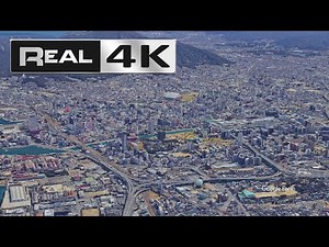 【4K】福岡県北九州市 小倉KOKURA大都会の都心から世界初360°パノラマ空撮panorama Aerial world's largest city