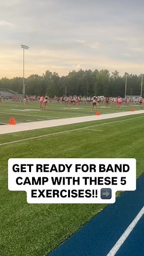 16K views · 132 reactions | Band Directors, challenge your students to do this quick 5-exercise workout next summer rehearsal as you prepare for band camp! For more marching band workouts, check out our website and YouTube. #marchinghealth #dci #wgi #marchingband #drumline #colorguard #bandnerd #bandgeek #drummajor #marchingbandlife #drumcorpslife #colorguardlife #drummer #drumming #injuryprevention #health #workout #pt #atc | Marching Health | Facebook