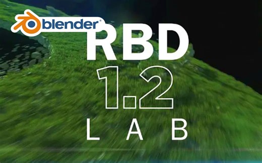物理破碎！Blender插件 Rbdlab 1.2 物理破碎爆炸烟雾碎片断裂掉落刚体模拟