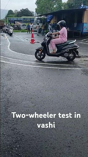 scooty rto test#rto#vashi#driving 🚗🚗🚗🚗 test#two-wheeler# pass#trending#license#scooter# test#driving