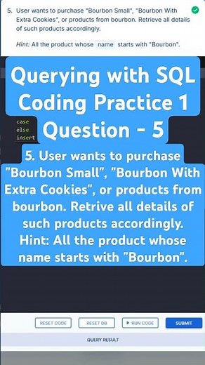 Querying with SQL | Coding Practice 1 | Question 5 | NXT WAVE #shorts #programming #database #nxt