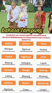 Kosa kata bahasa lampung | Budaya Daerah