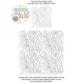 Wood Grain 1 End-to-End Quilting Embroidery Design