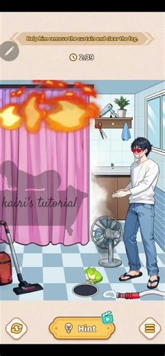 Brain Puzzle: Tricky Quest tutorial "Bathroom Phantom" LEVEL 33 #brainpuzzle