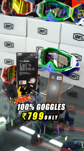 Team Redditch Angamaly on Instagram: "100% GOGGLES NOW AVAILABLE AT JUST ₹799! BUY 1 & GET A BALACLAVA + HANDSLEEVE ABSOLUTELY FREE! 🎁 Level up your riding experience with premium 100% Goggles, now at an unbelievable price of ₹799 only! Whether you’re an off-road enthusiast or a daily rider, these goggles offer crystal-clear visibility, superior comfort, and unmatched protection. And that’s not all — get a Balaclava and Handsleeve FREE with every purchase! ⭐️ Why You’ll Love This Offer: ✅ Premi