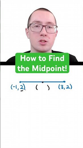 How to Find the Midpoint of a Line Segment!