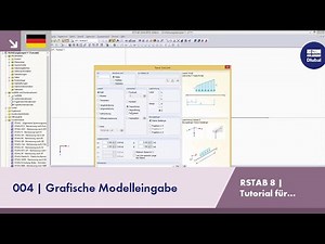 RSTAB 8 Tutorial für Studenten | 004 Grafische Modelleingabe