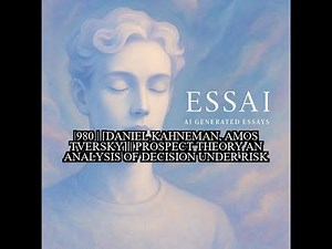 1980 | [Daniel Kahneman, Amos Tversky] | Prospect Theory An Analysis of Decision Under Risk