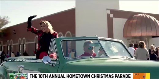 Jaime Cerreta serves as grand marshal in Glendale Christmas parade