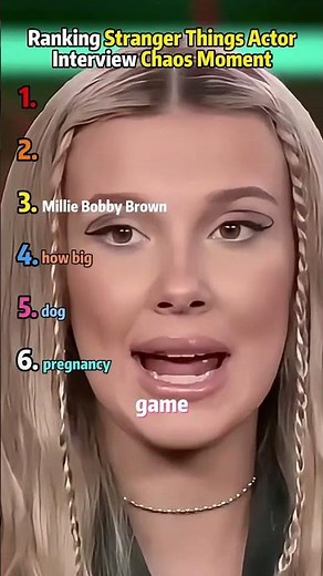 Ranking "Stranger Things" Actor Interview Chaos Moment.#entertainment