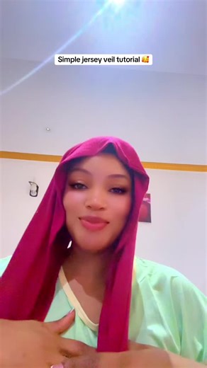 Simple jersey veil tutorial 🥰. Watch n learn🥰. Thank u🫂