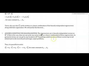 Eigenvalue Dominance and Decomposition - Examples and the Theorem