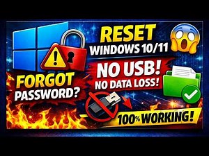 Reset Windows 10/11 Password WITHOUT Losing Data 🔥 (No USB, No Disk!) | NO DATA LOSS