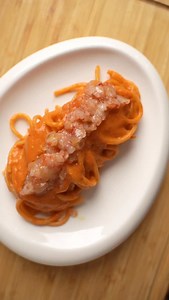 SPAGHETTONE AL GAMBERO ROSSO❤️ Esiste qualcosa di più buono!?🤤 #gamberorosso #gambero #bisque #spaghetti | Meschini Chef