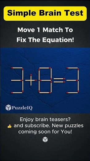 Simple Brain Test: Can You Solve It? 🧩