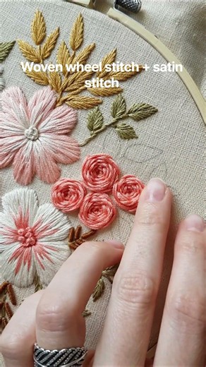🌸 Last chance to save on floral embroidery! 35% OFF sale is ending soon!🌷 #embroidery #tutorial #diy