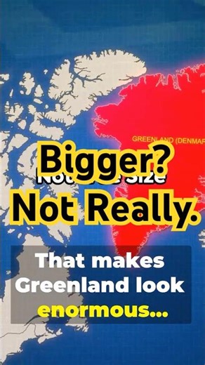 Why Greenland Looks Bigger Than Africa #travelshorts