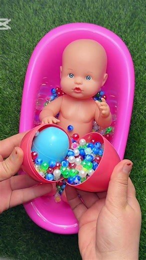 Baby Doll Bath Time ASMR 🫧 Relaxing Short