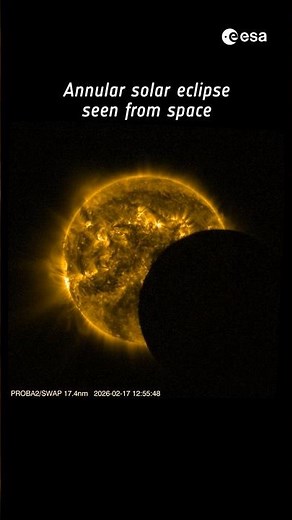 On 17 February, there was an annular solar eclipse visible only from Antarctica… and from space! 🌞