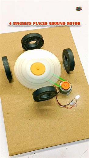 Magnet Power Generator Experiment | Light Glows Without Battery ⚡