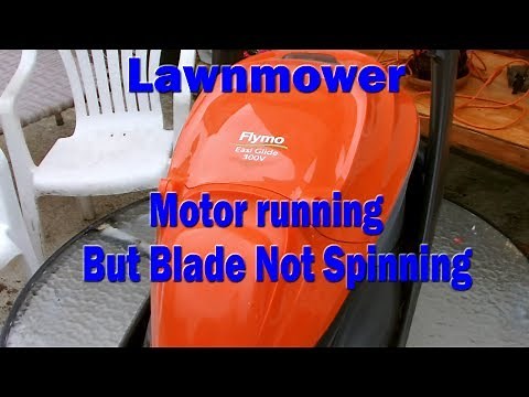 Lawn mower motor running but blade not spinning - Flymo Belt repair fix