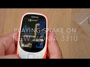 Playing snake on the new Nokia 3310