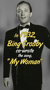 Did you know Bing Crosby co-wrote the classic tune "My Woman" – a song that’s been sampled in some of today’s biggest pop hits! From timeless jazz origins to modern-day remixes, Bing’s influence continues to inspire music across generations. | Bing Crosby